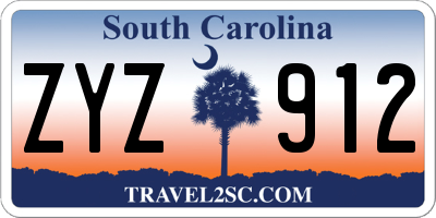 SC license plate ZYZ912