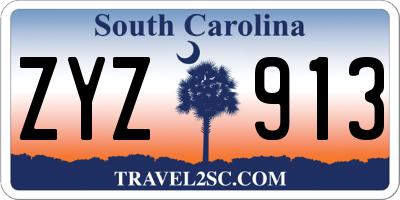 SC license plate ZYZ913