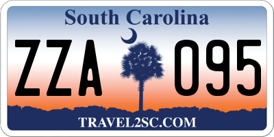 SC license plate ZZA095