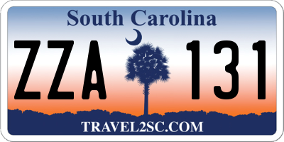 SC license plate ZZA131