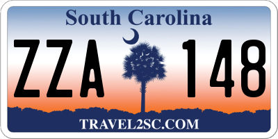 SC license plate ZZA148