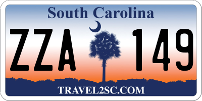 SC license plate ZZA149