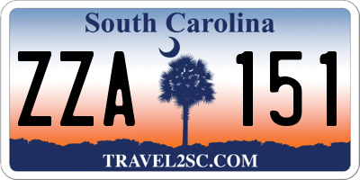 SC license plate ZZA151