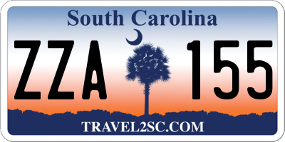 SC license plate ZZA155