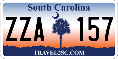 SC license plate ZZA157