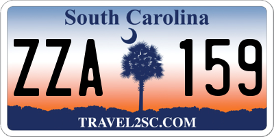 SC license plate ZZA159