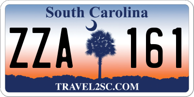 SC license plate ZZA161