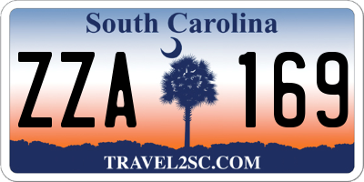 SC license plate ZZA169