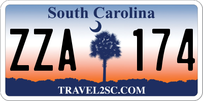 SC license plate ZZA174