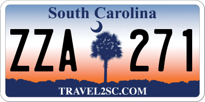 SC license plate ZZA271