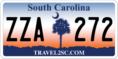 SC license plate ZZA272