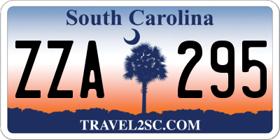 SC license plate ZZA295