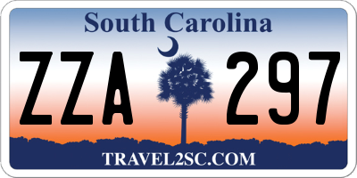 SC license plate ZZA297