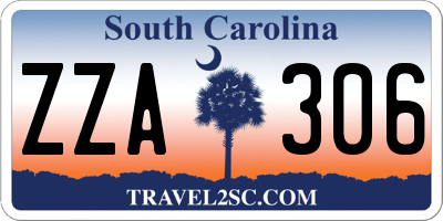 SC license plate ZZA306