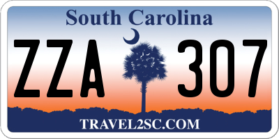 SC license plate ZZA307