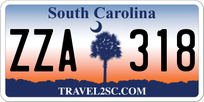 SC license plate ZZA318