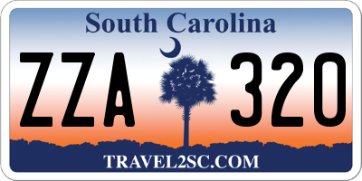 SC license plate ZZA320