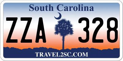 SC license plate ZZA328