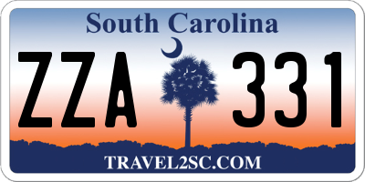 SC license plate ZZA331