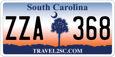 SC license plate ZZA368