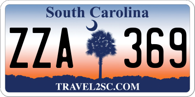 SC license plate ZZA369