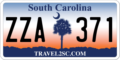 SC license plate ZZA371