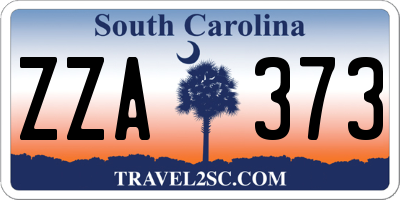 SC license plate ZZA373