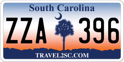 SC license plate ZZA396