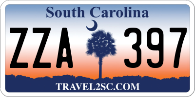 SC license plate ZZA397