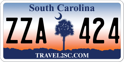 SC license plate ZZA424