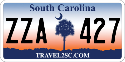 SC license plate ZZA427