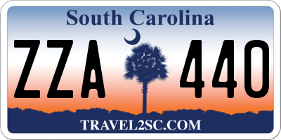 SC license plate ZZA440