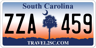 SC license plate ZZA459