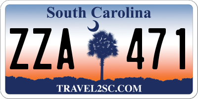 SC license plate ZZA471