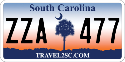 SC license plate ZZA477