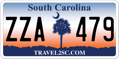 SC license plate ZZA479