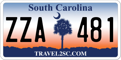 SC license plate ZZA481