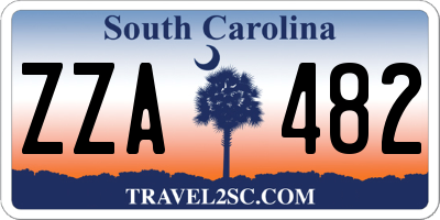 SC license plate ZZA482