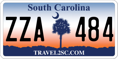 SC license plate ZZA484