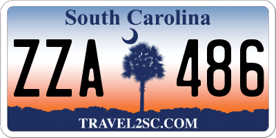 SC license plate ZZA486