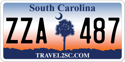 SC license plate ZZA487