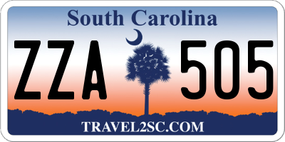 SC license plate ZZA505