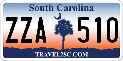 SC license plate ZZA510