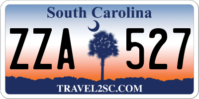 SC license plate ZZA527