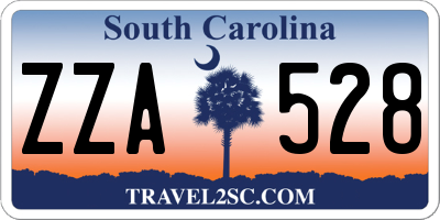 SC license plate ZZA528