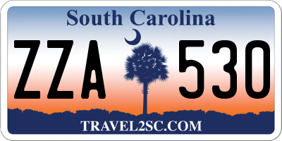 SC license plate ZZA530