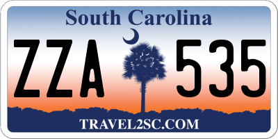 SC license plate ZZA535