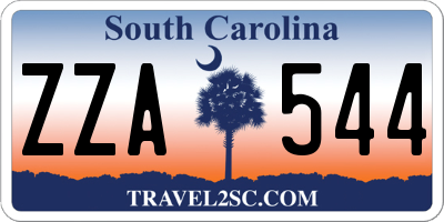 SC license plate ZZA544
