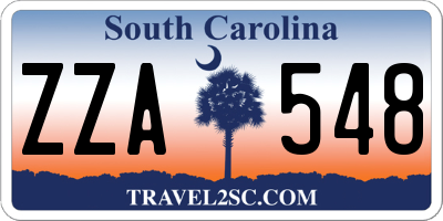 SC license plate ZZA548