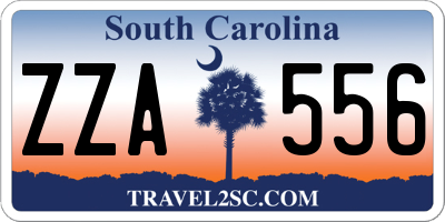 SC license plate ZZA556